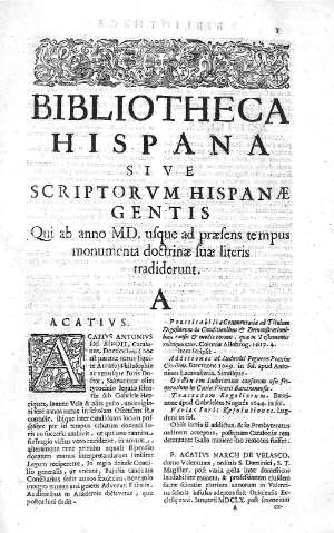 Bibliotheca hispana sive  scriptorvm hispanae gentis