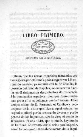 Libro Primero. Capitulo Primero