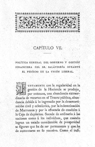 Capitulo VII. Política General del Gobierno y gestión financiera...