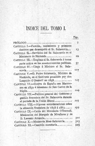 Indice del Tomo I.