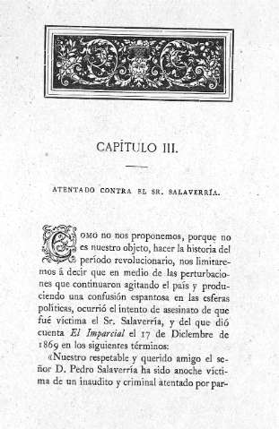 Capitulo III. Arentado contra el Sr. Salaverría