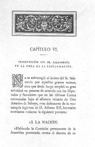 Capitulo VI. Intervención del Sr. Salaverría en la obra de la Restauración