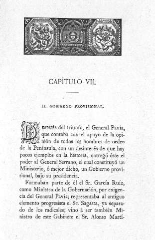 Capitulo VII. El Govierno Provisional