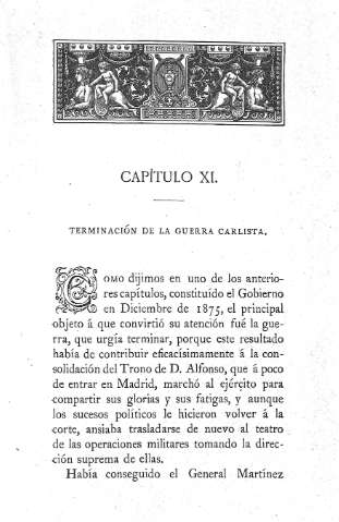 Capitulo XI. Terminación de la guerra carlista