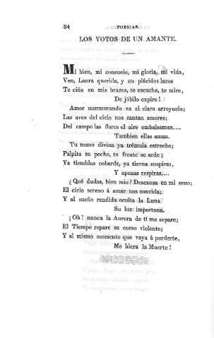 Los votos de un amante