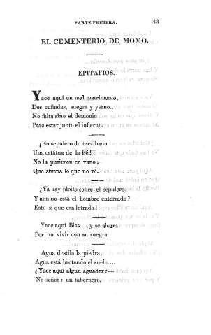 EL cementerio de Momo. Epitafios