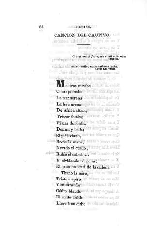 Canción del cautivo