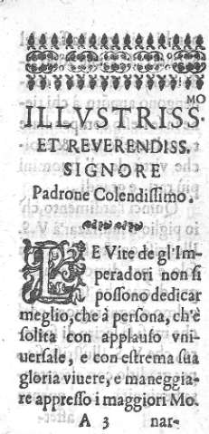 Illvstrissmo et reverendis signore