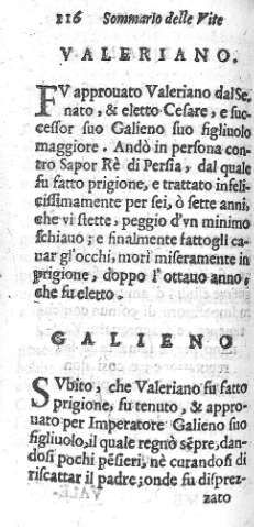 Valeriano. Galieno