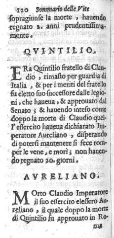Qvintilio. Avreliano