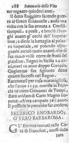 Federico Enobardo; O' Vero Barbarossa 