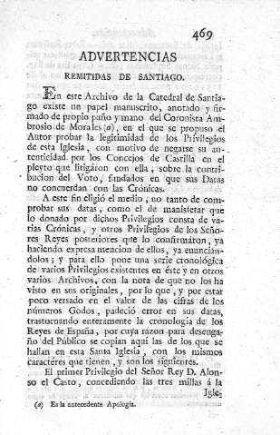 Advertencias remitidas de Santiago