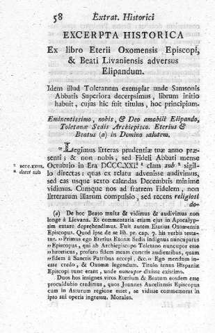 Excerpta historica Ex libro Eterri Oxomensis Episcopi,...