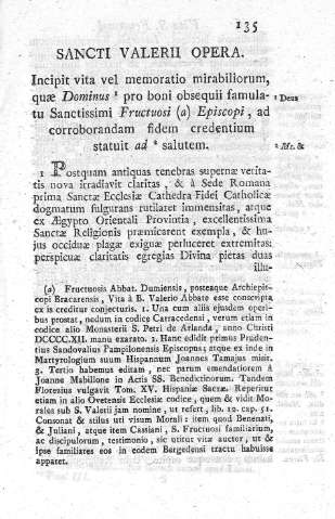 Sancti Valerii Opera