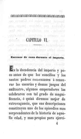 Capitulo VI. Escenas de caza durante el imperio