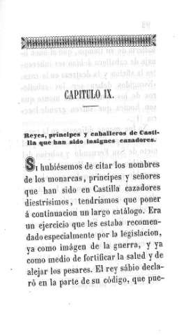 Capitulo IX. Reyes, príncipes y caballeros de Castilla que ha sido insignes cazadores