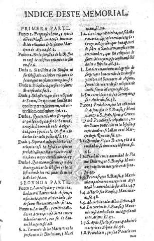 Indice deste memorial