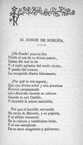 Al Conde de Noroña
