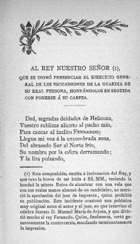 Al Rey Nuestro Señor