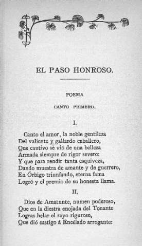 Poema. Canto primero