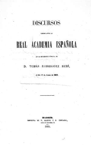 Discursos leídos ante la Real Academia Española