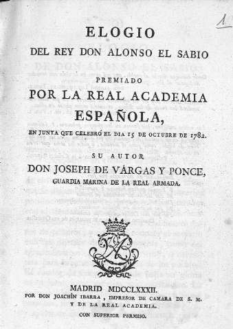 Elogio del Rey Don Alfonso El Sabio