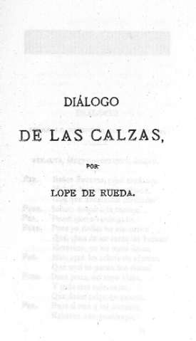 Dialogo de las calzas