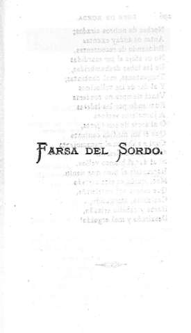 Farsa del sordo