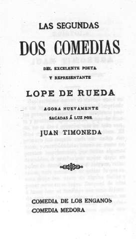 Las segundas dos comedias