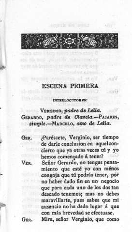 Escena primera