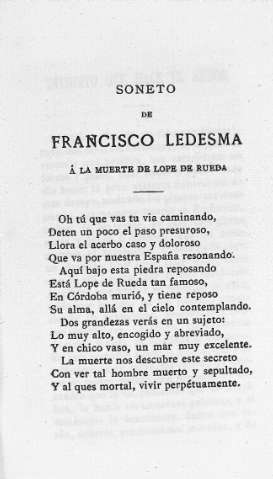 Soneto de Francisco Ledesma