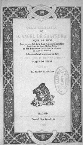 Obras completas de D. Angel de Saavedra... Tomo III.