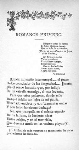 Romance primero