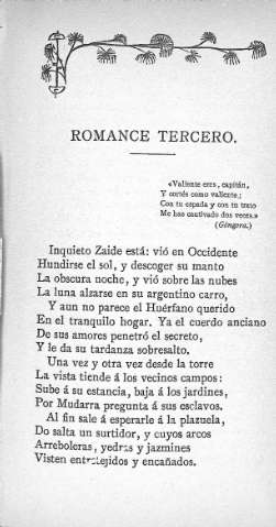 Romance tercero