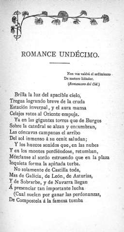 Romance undécimo