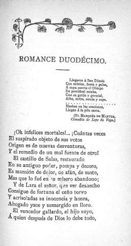 Romance duodécimo