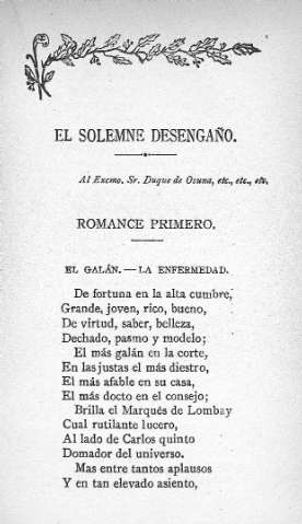 EL solemne desengaño