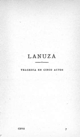 Lanuza. Tragedia en cinco actos