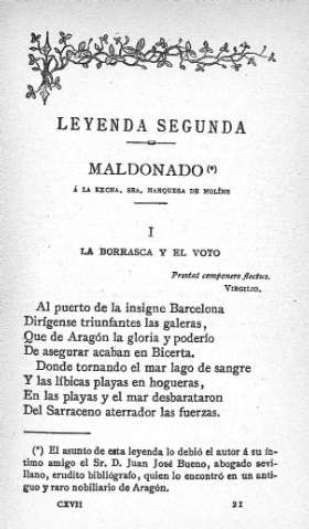 Leyenda segunda. Maldonado
