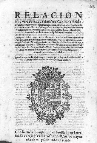 Relacion muy verdadera, que el mismo Capitán Christoual Lechuga