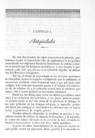 Capitulo I. Antigüedades