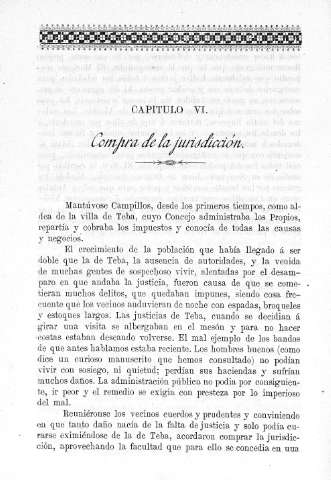 Capitulo VI. Compra de la jurisdicción