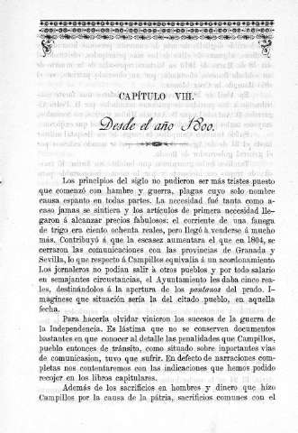 Capitulo VIII. Desde el año 1800