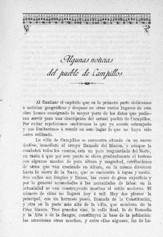 Algunas noticias del pueblo de Campillos