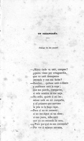 Un desengaño (diálogo de dos majos)