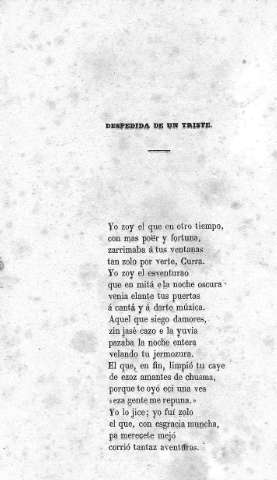 La despedida de un triste
