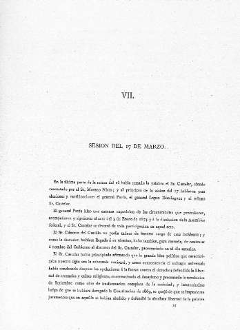 VII. Sesión del 17 de Marzo