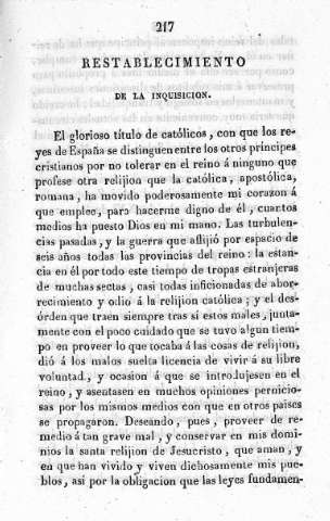 Restablecimiento de la Inquisición