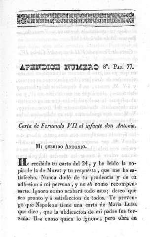 Apéndice Número 8º