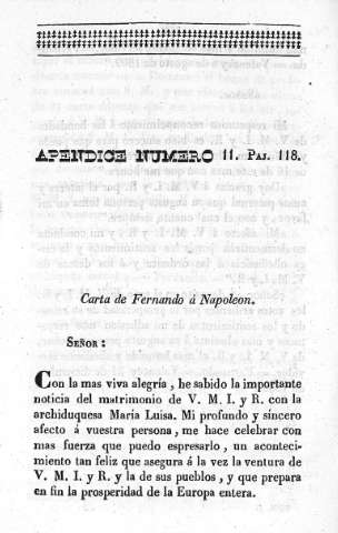 Apéndice Número 11º